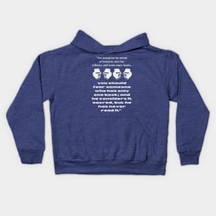 Hominem Unius Libri Timeo (Fear the man of a single book) Kids Hoodie